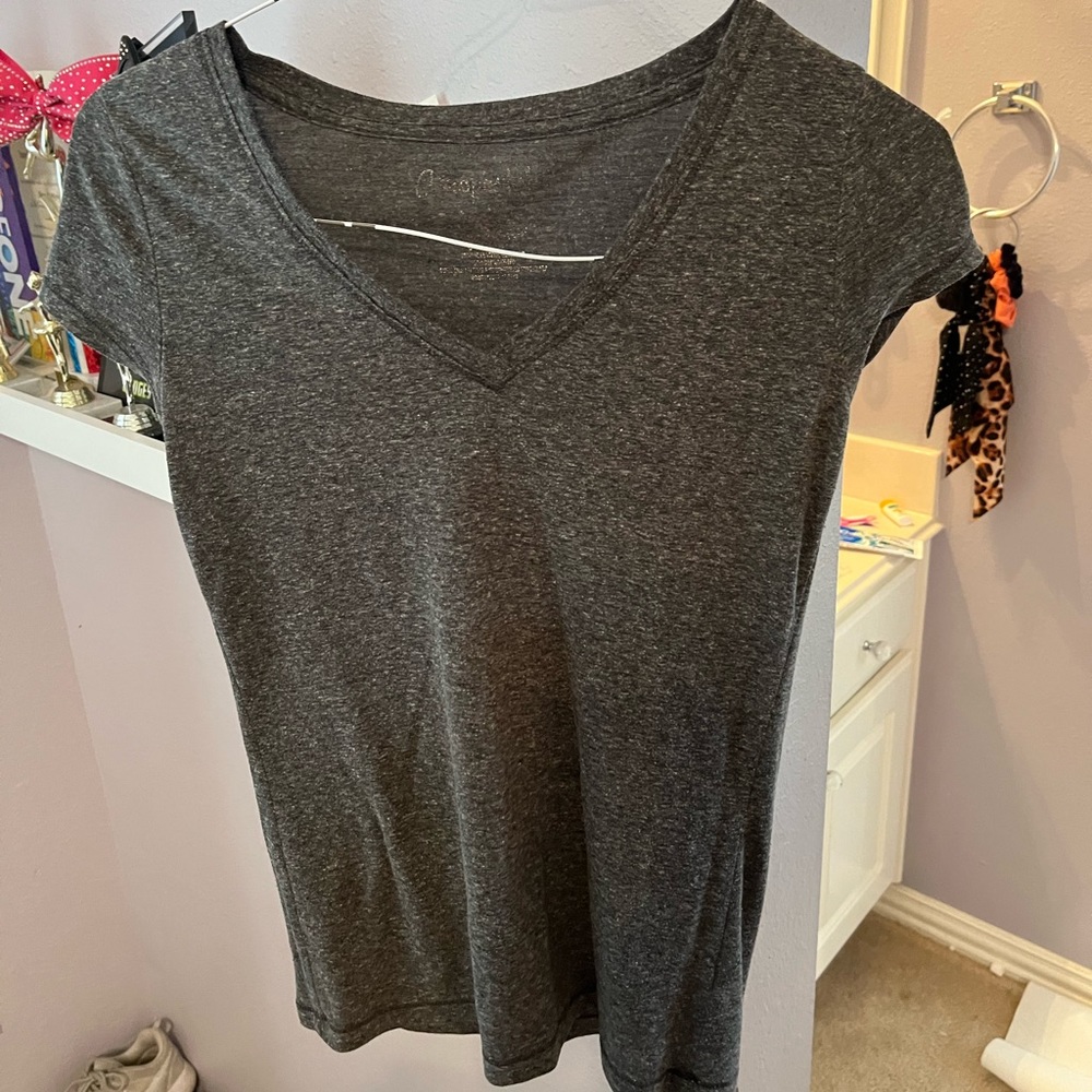 simple gray top